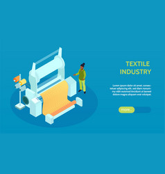 Textile Industry Horizontal Banner