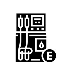 Ethanol Gas Station Glyph Icon