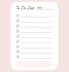 To Do List Template