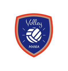 Volleyball Logo Template Badge Volley Mania