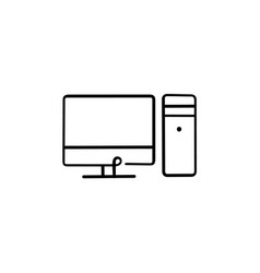 Computer Line Style Icon Design