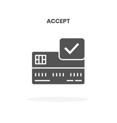 Credit Card Accept Glyph Icon