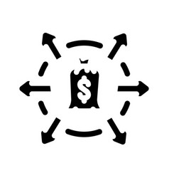 Expense Tracking Glyph Icon