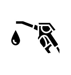 Hydrogen Gas Station Glyph Icon