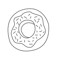 Donut In Doodle Style