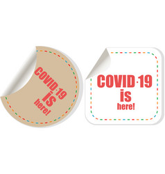 Coronavirus Covid19-19 Sticker Covid-19 Is Here