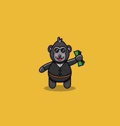 Cute Baby King Kong With Boss Costume And Money