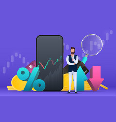 Financial Trading Banner A Businessman