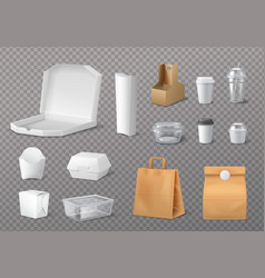 Takeaway Packaging Icon Set