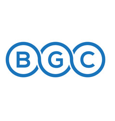 Bgc Letter Logo Design On White Background