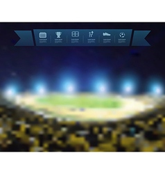 Blurred Lights At Night And Stadium