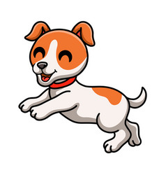 Cute Jack Russel Dog Cartoon