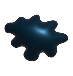 Elegant Blue 3d Abstract Shape With Soft Edges