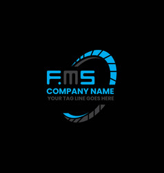 Fms Letter Logo Creative Design With Graphic