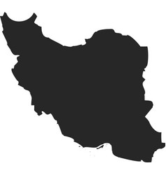 Iran Map Flat Icon Pictogram Symbol Visual