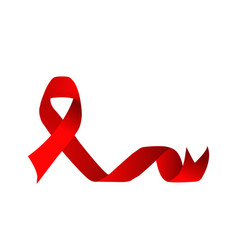 Red Ribbon Design World Aids Day Symbol