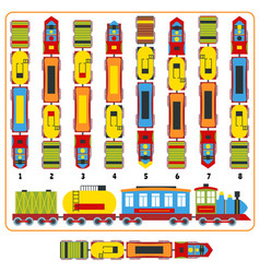 Train Logic Game Find Correct Top View Version