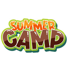 Font Design For Word Summer Camp