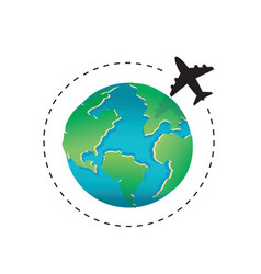 Travel Around The World Icon Symbol