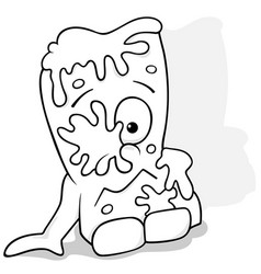 Drawing Of A Garbage Sponge Monster