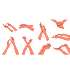 Hands Of Different Positions Are Intertwined