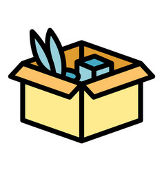 Mover Box Icon Flat