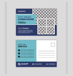 Real Estate Business Postcard Template Design