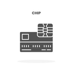 Credit Card Chip Glyph Icon