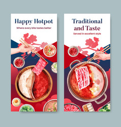 Flyer Template With Chinese Hotpot