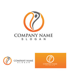 Human Character Logo Sign