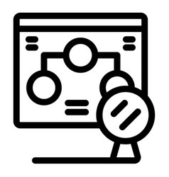 Magnifying Glass Analyzing Website Data Flowchart