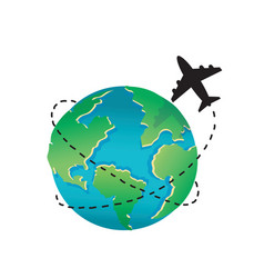 Travel Around The World Icon Symbol