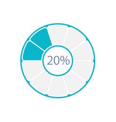 Divided Donut Infographic Chart Design Template