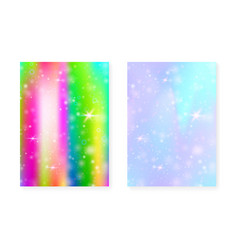 Rainbow Background With Kawaii Princess Gradient