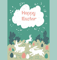 Bunnies Easter Card