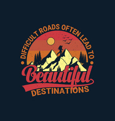 Mountain Air And T-shirt Design