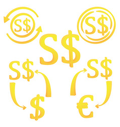 3d Singapore Dollar Currency Symbol Set Icon