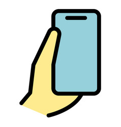 Man Phone Icon Flat