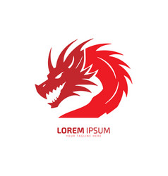 Minimal And Abstract Dragon Logo Icon Silhouette