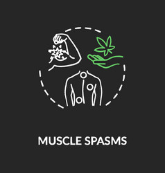 Muscle Spasms Chalk Rgb Color Concept Icon