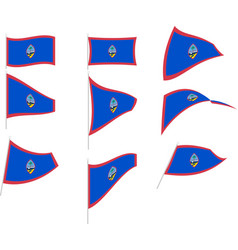 Set With Guam Flag