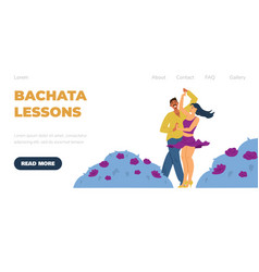 Bachata Dance Lessons Invitation Website Template