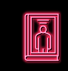 Biography Genre Neon Glow Icon