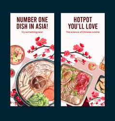 Flyer Template With Chinese Hotpot