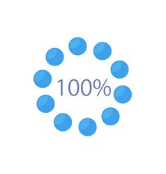 Percentage Dot Infographic Chart Design Template