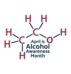 April Is Alcohol Awareness Month Concept Template