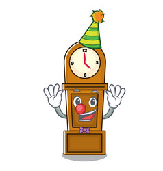 Clown Grandfather Clock Mascot Cartoon