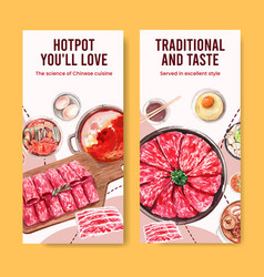 Flyer Template With Chinese Hotpot