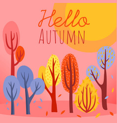 Hello Autumn Landscape Background