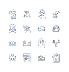 Organizational Learning Line Icons Collection